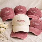 Personalized Bride Squad Hat, Custom Bachelorette Party Baseball Cap, Bridal Shower Gift for Bridesmaids