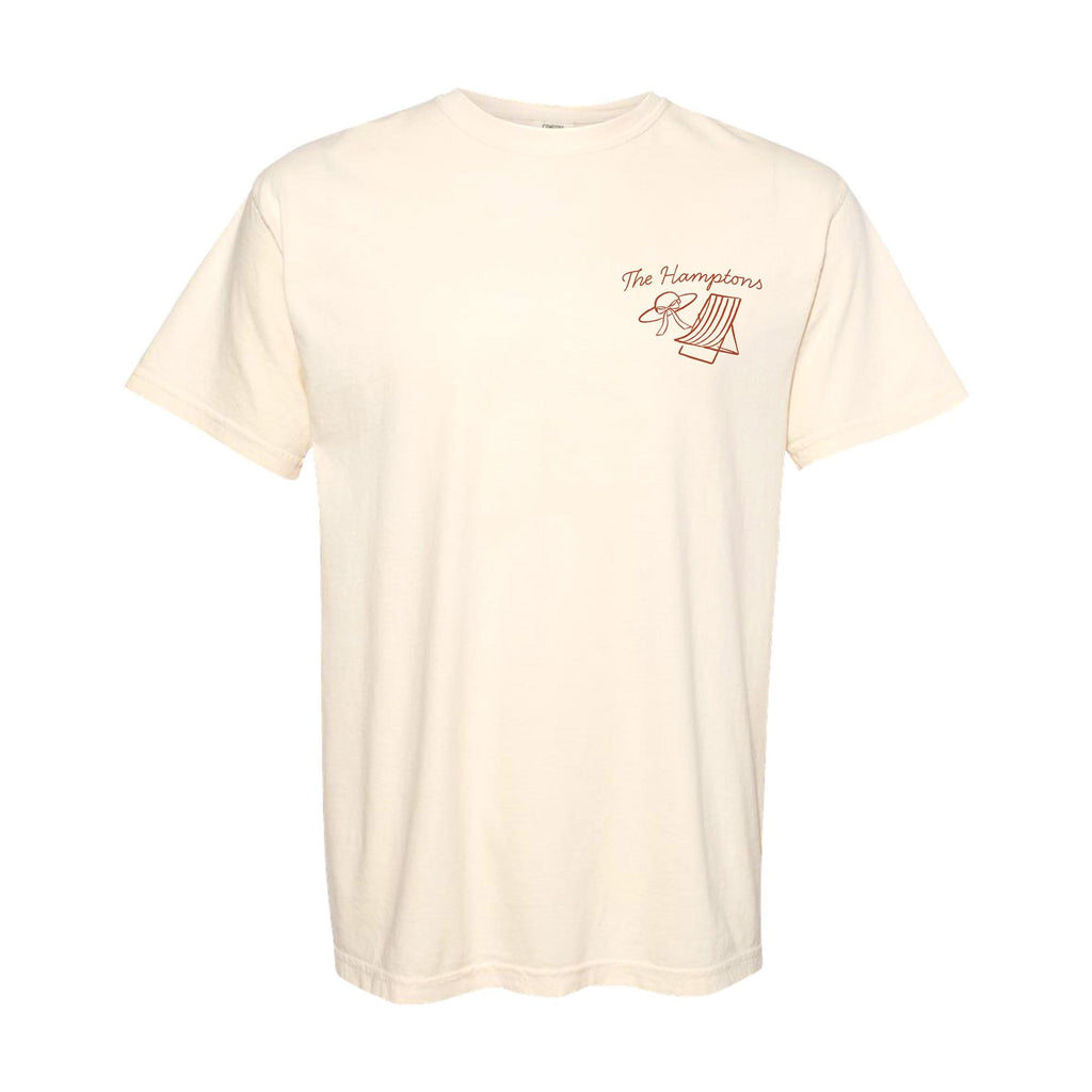 The Hamptons Bachelorette Doodle Icons Unisex Comfort Colors® T-Shirt, Girls Trip Tee, Two-Sided Design