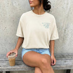 The Hamptons Bachelorette Doodle Icons Unisex Comfort Colors® T-Shirt, Girls Trip Tee, Two-Sided Design