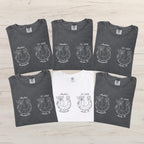 Comfort Colors® Horseshoe Bow Bride Crew T-shirts, Bachelorette Party Western Cowgirl Shirts, Western Wedding Shirt, Bridesmaid Shirt
