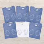 Comfort Colors® Horseshoe Bow Bride Crew T-shirts, Bachelorette Party Western Cowgirl Shirts, Western Wedding Shirt, Bridesmaid Shirt