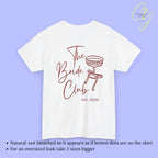 Personalized Hen Party Shirt Bachelorette T Shirt Back Print Coquette Bow Champagne Glass Hand Drawn Bride Crew Custom Name Any Year Custom