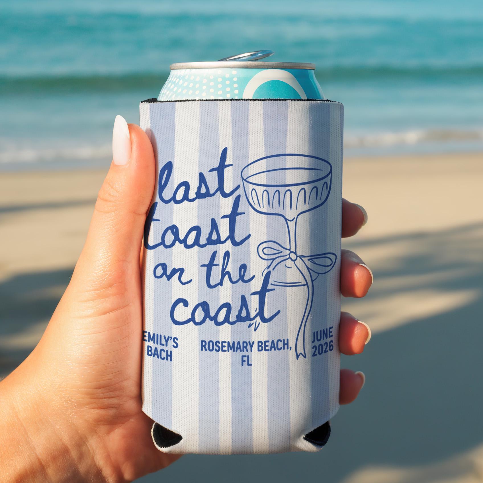 Last Toast On The Coast Shirt, Custom Beach Bachelorette Party Shirt, Bach Club Shirt, Coastal Bachelorette Shirt, Bridal Party Gifts