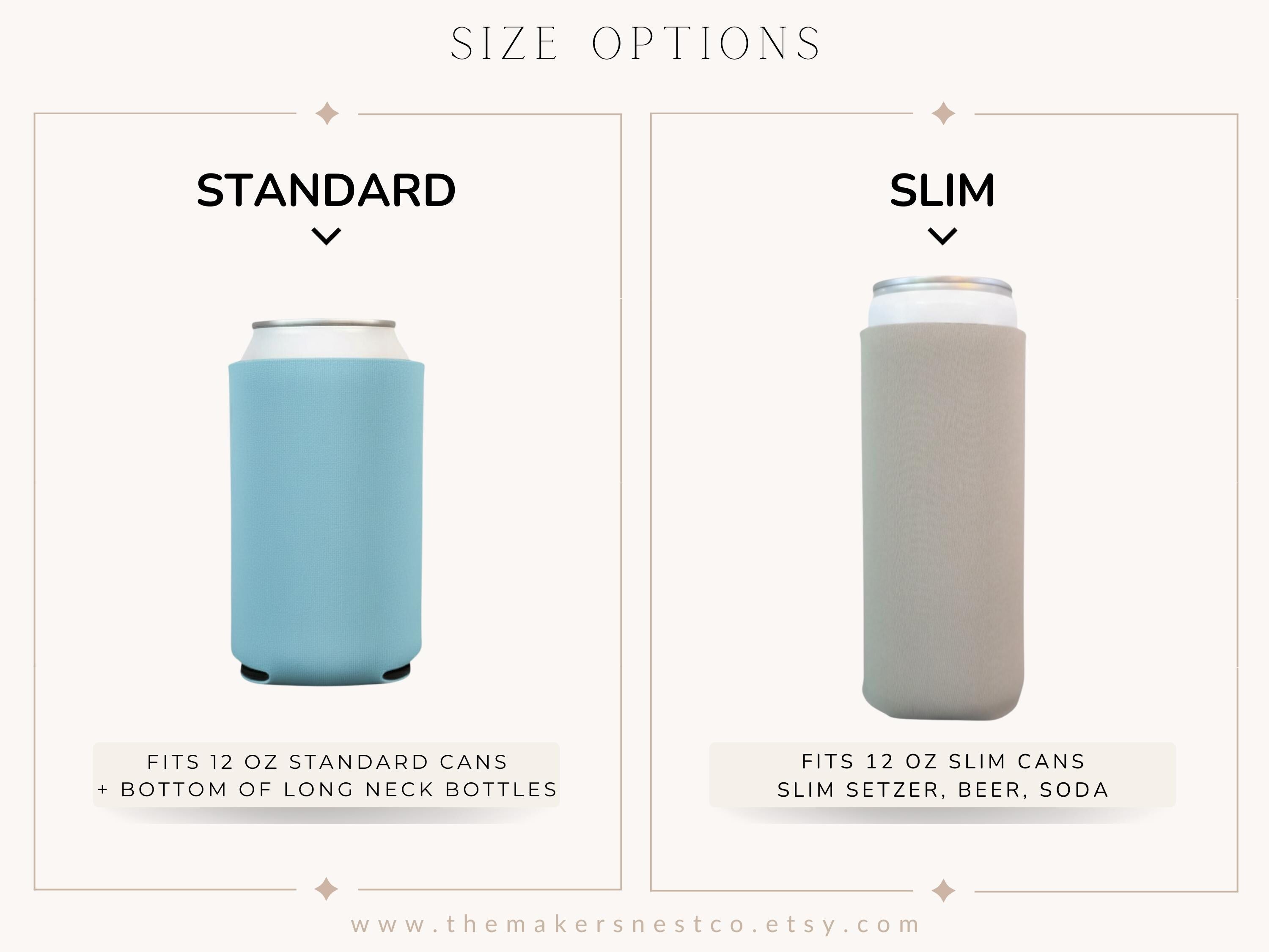 Personalized Neoprene Can Cooler: Beach Vacation, Family Reunion Favor