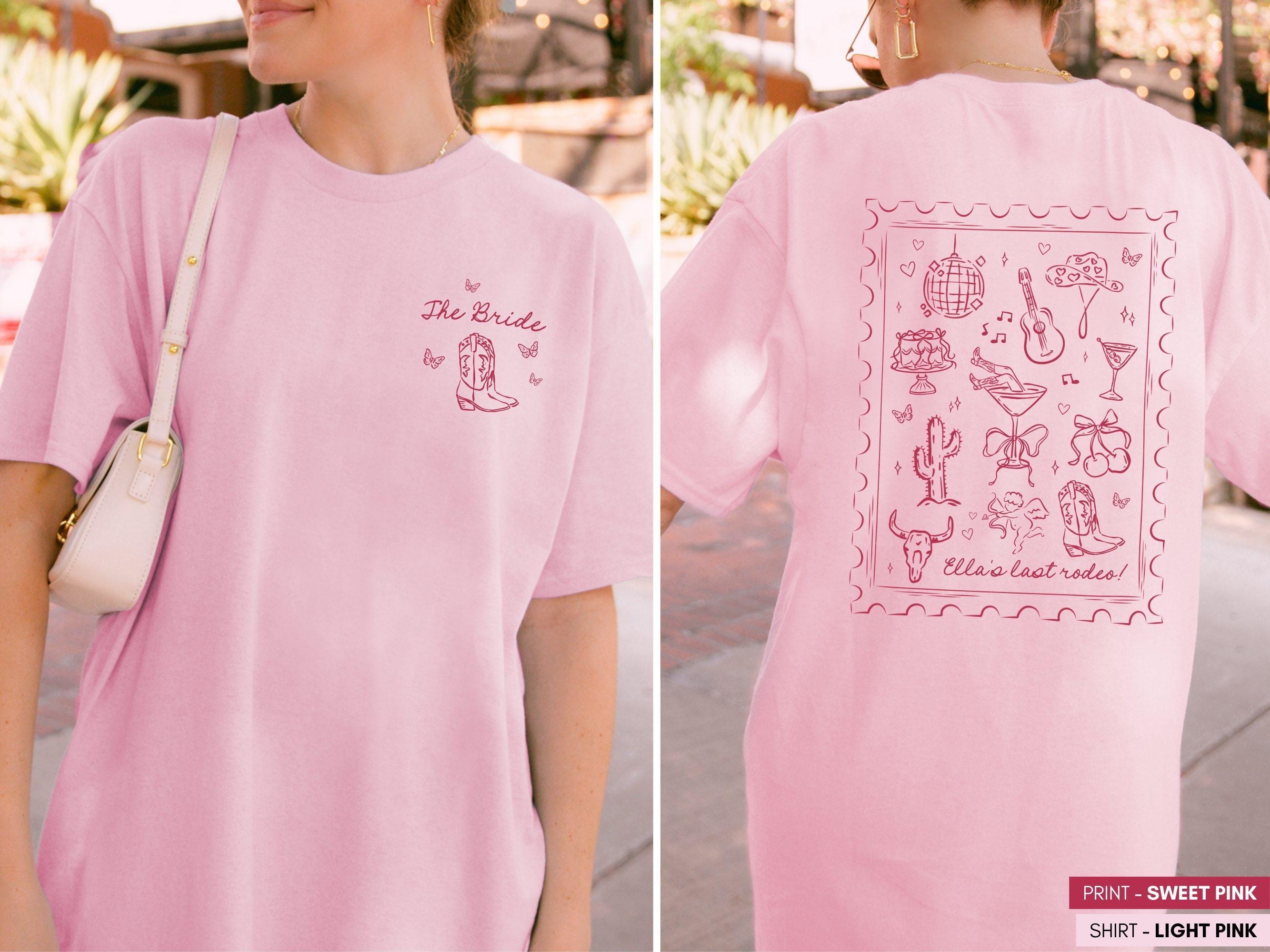 Custom Cowgirl Disco Comfort Colors® T-Shirt, Desert Bachelorette Party Shirt, Girls Trip & Birthday Gift