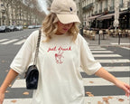 Drunk In Love Bachelorette Shirts Just Drunk Bridal Party Tee Funny Bach Trip Outfit Bride Squad Matching Shirts