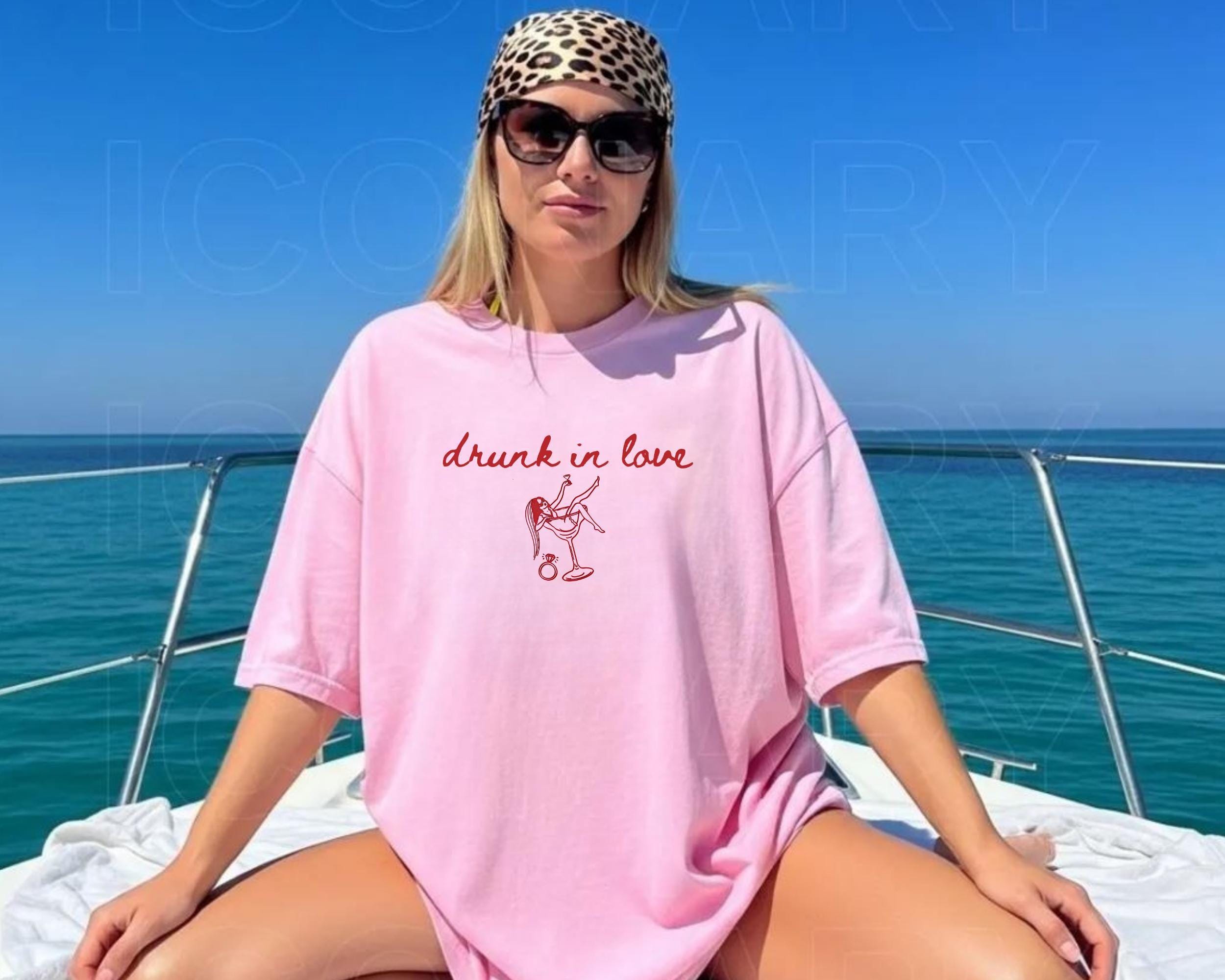 Drunk In Love Bachelorette Shirts Just Drunk Bridal Party Tee Funny Bach Trip Outfit Bride Squad Matching Shirts
