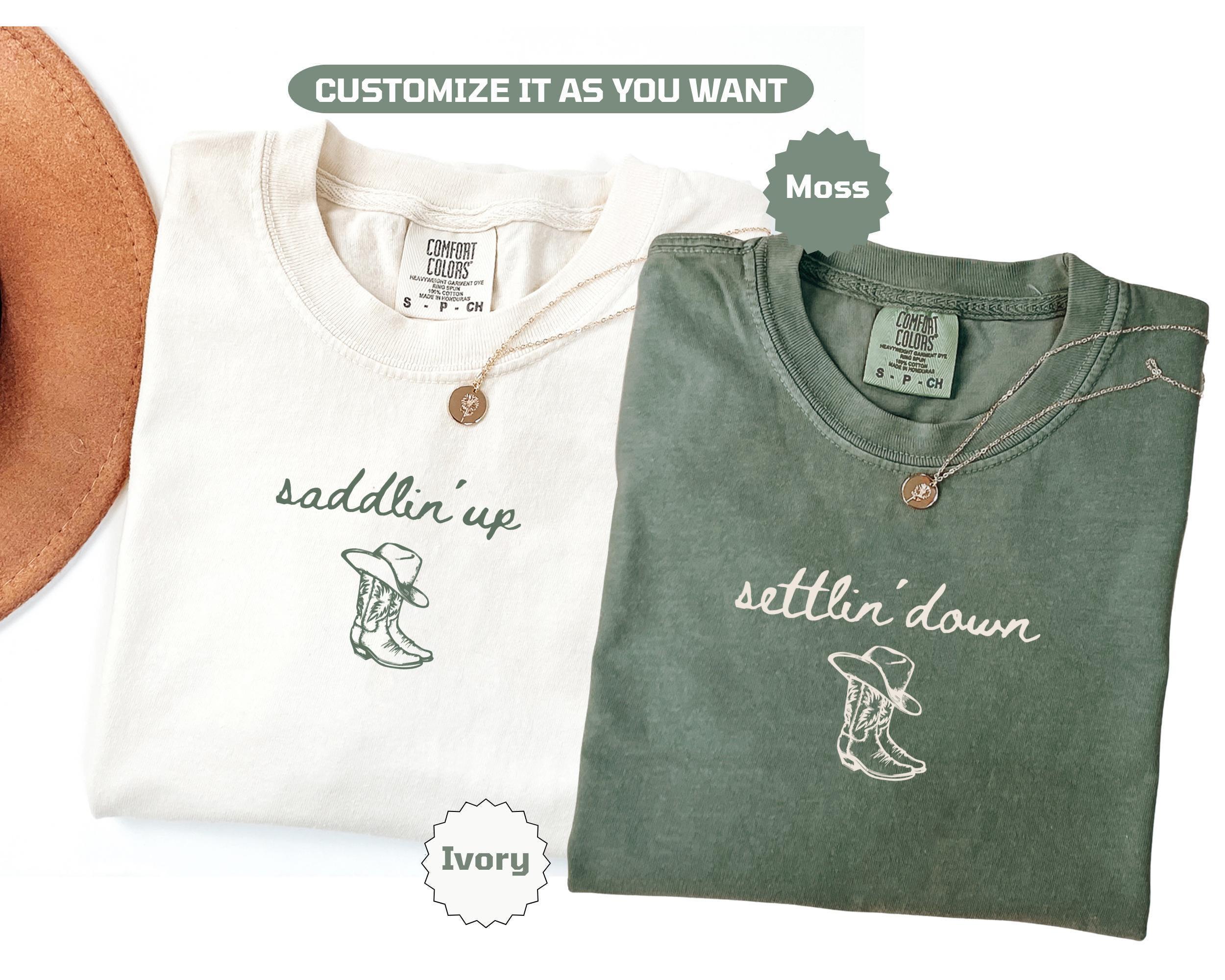 Saddlin Up Settlin Down Bachelorette Shirts Western Bride Bach Party Matching Cowgirl Last Rodeo Bridal Weekend Tee Cowgirl Bridal Party