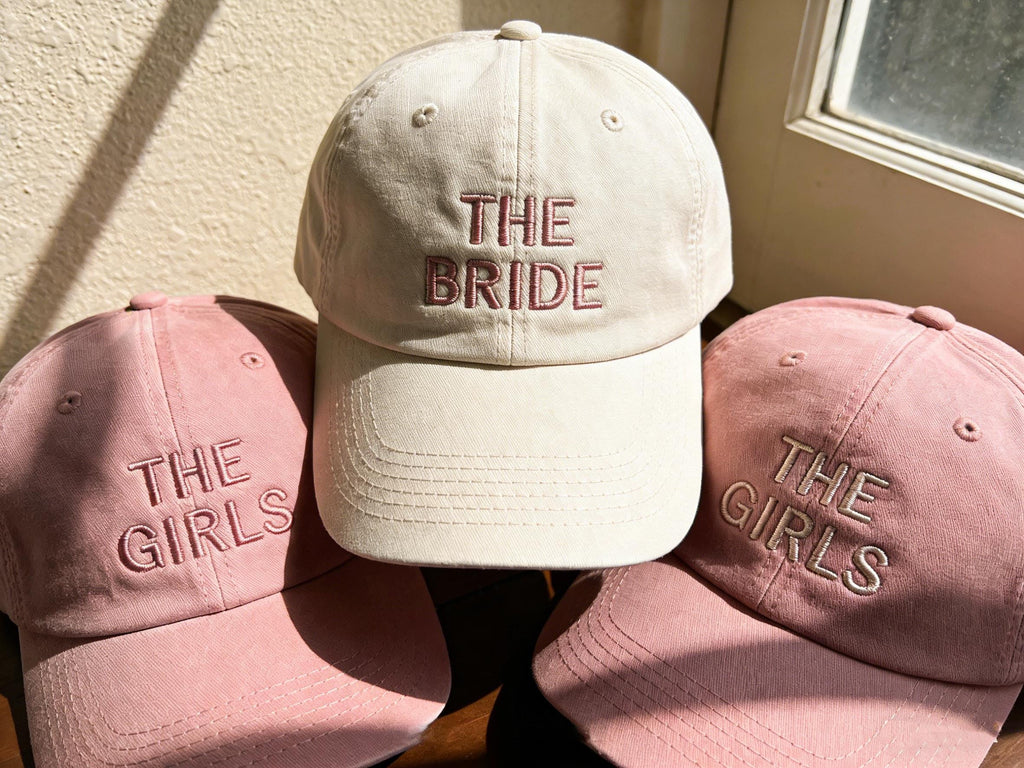 Personalized Bride Squad Hat, Custom Bachelorette Party Baseball Cap, Bridal Shower Gift for Bridesmaids