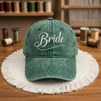 Embroidered Bride Baseball Cap, Washed Cotton Dad Hat, Bachelorette Party Gift