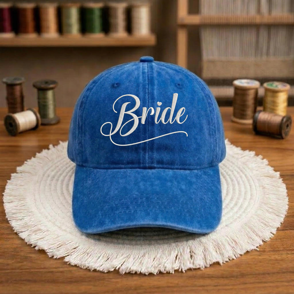 Embroidered Bride Baseball Cap, Washed Cotton Dad Hat, Bachelorette Party Gift