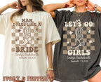 Custom Western Bachelorette Party Comfort Colors let's go girls Shirt matching Cowboy Shirt for Bach Trip Last Rodeo Country Bachelorette
