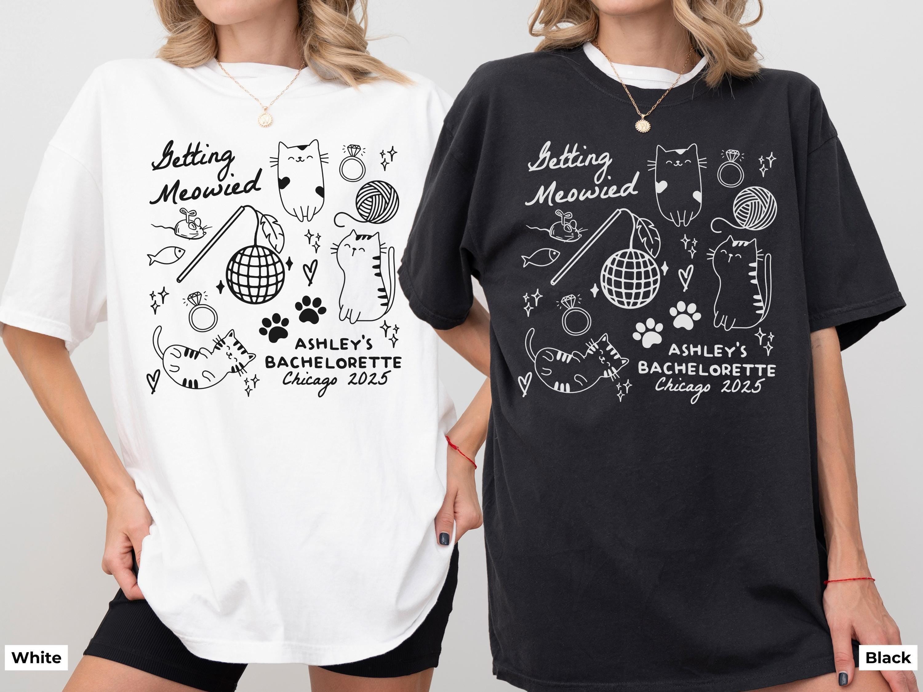 Cat Bachelorette Comfort Colors® Shirt, Getting Meowied Cat Bach Party Tee,Funny Bride Cat Shirt,Kitty Bach Tee,Cat Lover Bridal Party Shirt