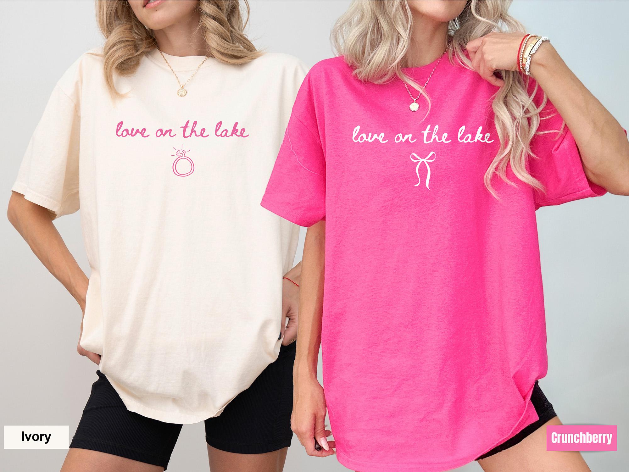 Love on The Lake Bachelorette Shirts Custom Lake Bachelorette Party TShirt Camping Bachelorette Wedding Mountain Bachelorette Lake Trip
