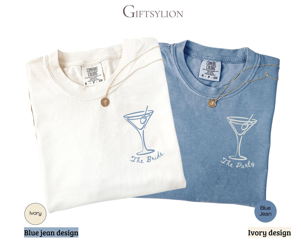 Custom Beach Bachelorette Comfort Colors Shirt, Coastal Bride Trip Tee, Bikini Shell Cocktail Party Shirt