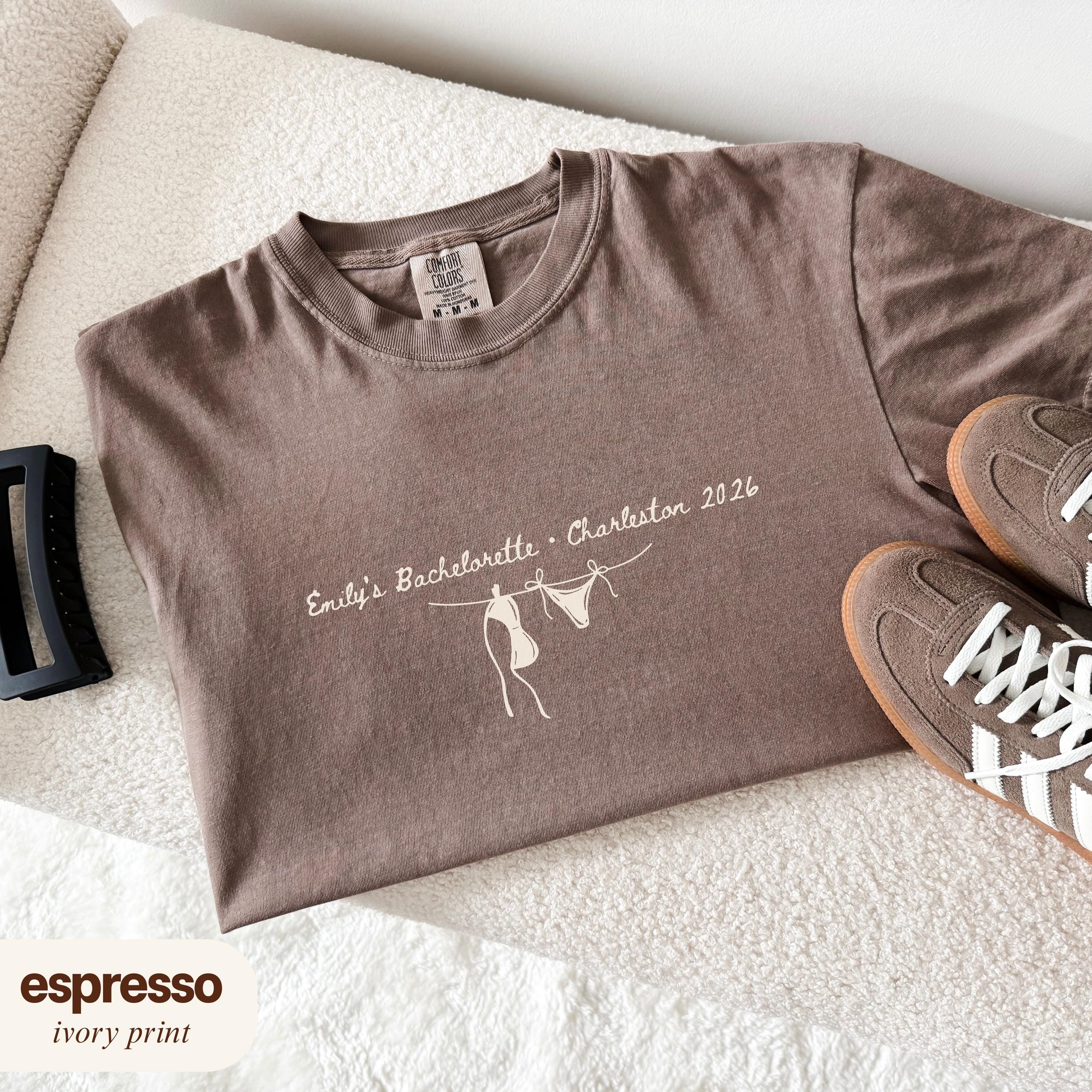 Custom Beach Bachelorette Shirts Comfort Colors, Last Toast on the Coast Bikini Bach Merch, Last Splash Coastal Tee