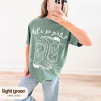 Let's Go Girls Bachelorette Party Shirts, Custom Last Rodeo Bach Comfort Colors Tee, Personalized Cowgirl Western Bach Merch
