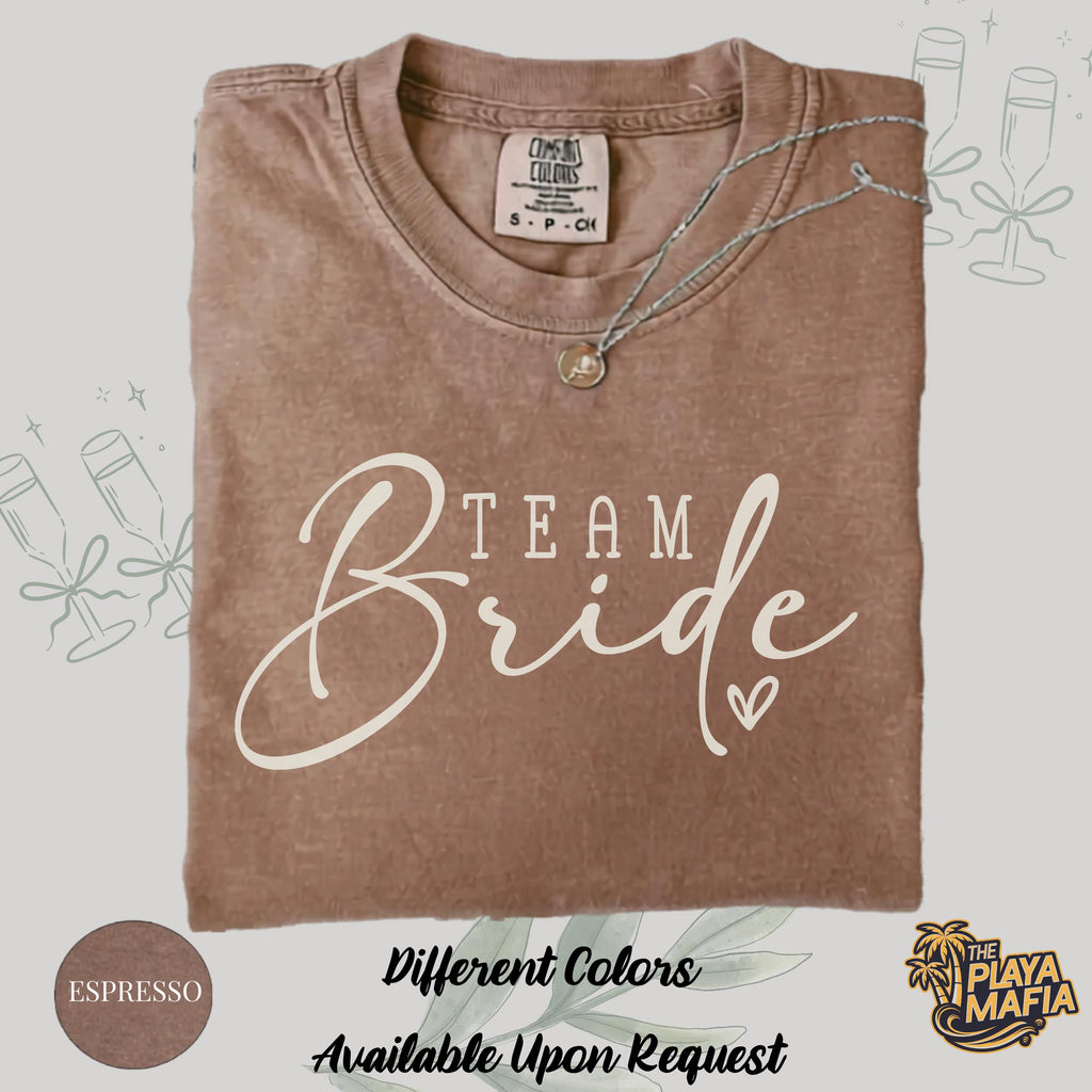 Comfort Colors® Custom Bride Bridesmaid Shirt, Briedsmaid Proposal Gift, Bridal Party T-shirt, Bach Party Shirt, Personalized Bride Tshirt