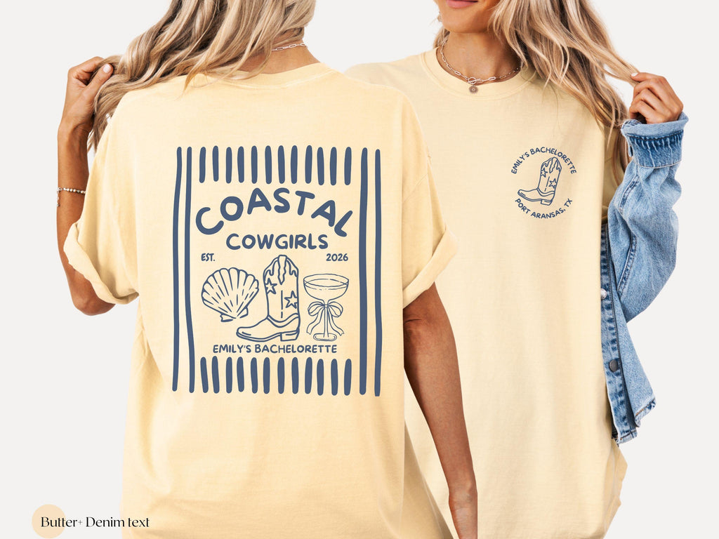 Coastal Cowgirl Bachelorette Shirt, Beach Bach Party, Western Theme