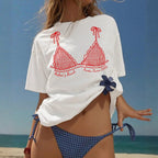 Personalized Bikini Bachelorette Shirt, Custom Beach Bach Party Shirt, Coastal Bachelorette Shirt, Bridal Party Shower Gift, Bachelor Shirt