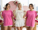 The Wife Lotus Destination Bachelorette Shirts Tropical Bridal Trip Bride Squad Matching Resort Bach Weekend Chosen for the Bride Tee