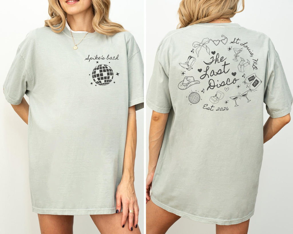 Last Disco Bachelorette Shirt Custom Disco Bride Tee Retro Bach Party Top Personalized Bride To Be Gift Disco Theme Celebration Tshirts