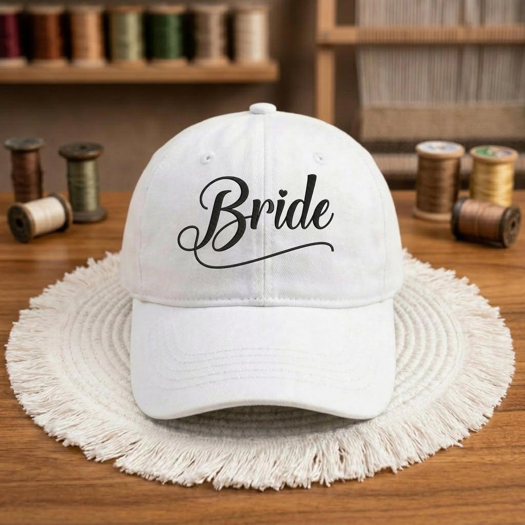 Embroidered Bride Baseball Cap, Washed Cotton Dad Hat, Bachelorette Party Gift