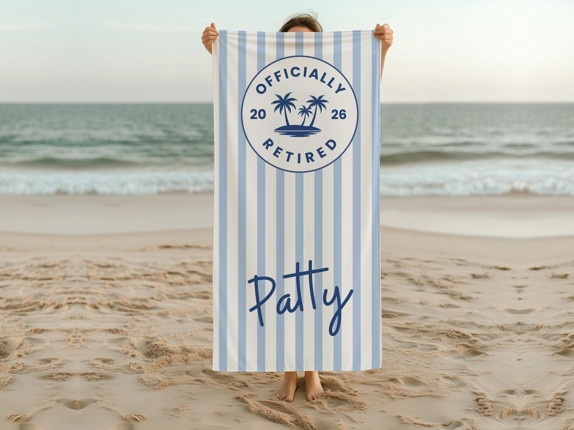 Personalized Retirement Beach Towel,Custom Retirement Gifts For A Friend That Is A Coworker,Unique Retirement Gifts For Her,Retirement Women