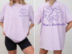Bow Bachelorette Shirt, Coquette Bridal Party Tee, Heart Locket Bride T-Shirt, Future Mrs Shirt, Minimalist Bridesmaid Gift