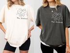 Bow Bachelorette Shirt, Coquette Bridal Party Tee, Heart Locket Bride T-Shirt, Future Mrs Shirt, Minimalist Bridesmaid Gift