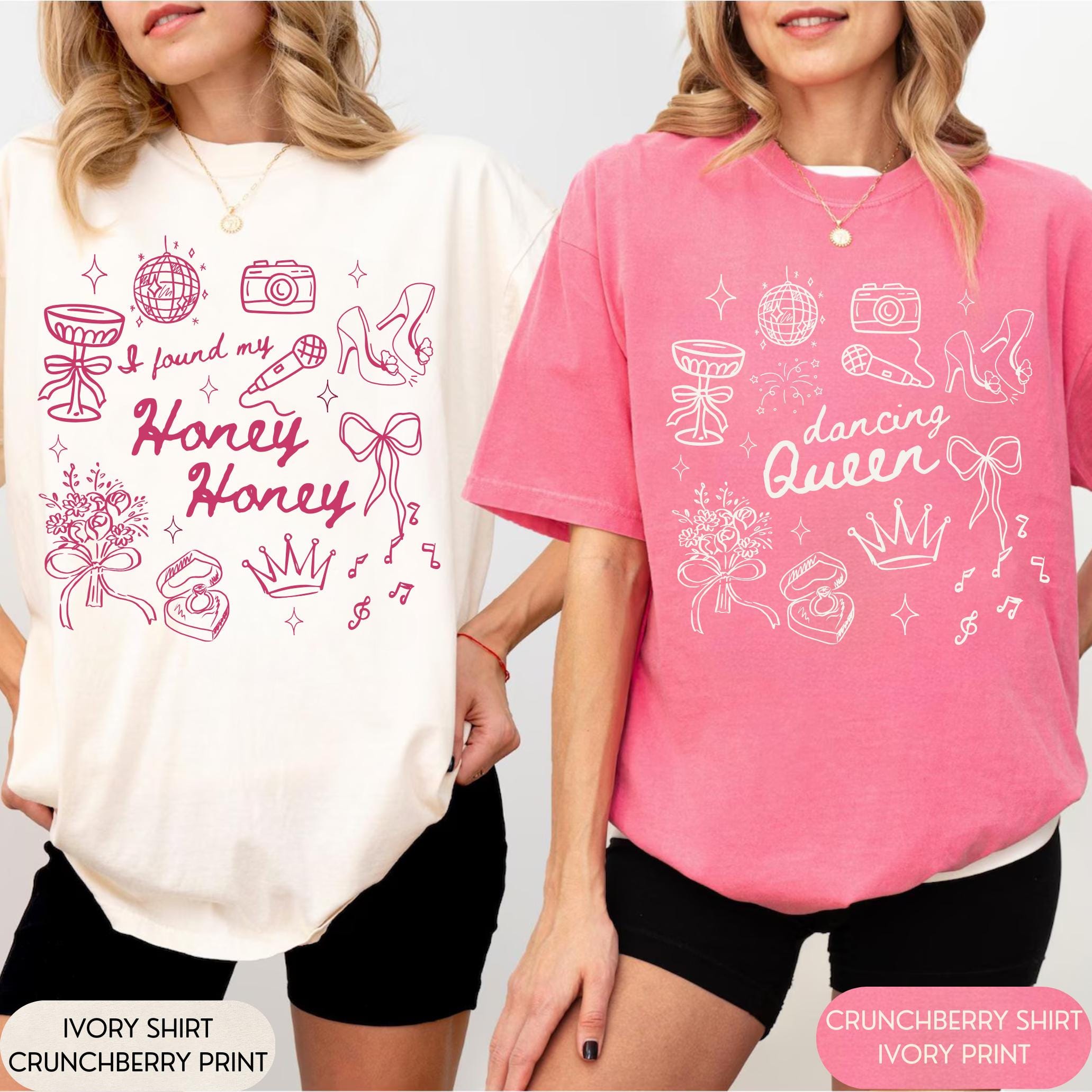 Last Disco Bachelorette Shirt, Mamma Mia Honey Honey Comfort Colors Tee, Dancing Queen Bride Squad Gift, Custom Girls Trip Bach