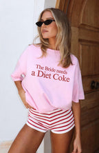 The Bride Needs a Diet Coke tshirt, Funny Bride Shirt, Bachelorette Party Tee, Wedding Morning Outfit, Bach Trip Shirt, Bridal Gift