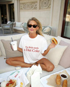 The Bride Needs a Diet Coke tshirt, Funny Bride Shirt, Bachelorette Party Tee, Wedding Morning Outfit, Bach Trip Shirt, Bridal Gift