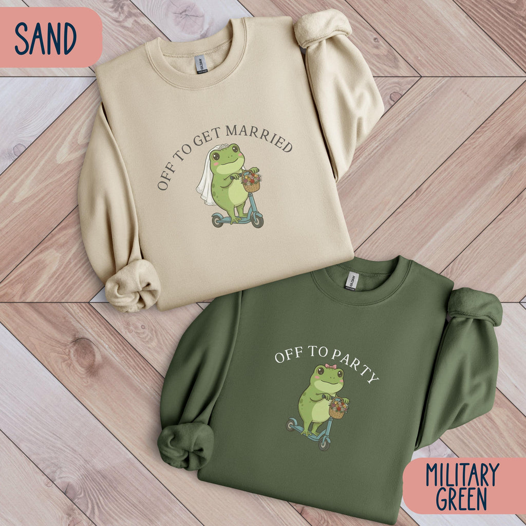Funny Frog Bachelorette Shirt, Off to Party Bride Tee, Comfort Colors Bach Club, Bridal Party Shirt, Wedding Weekend