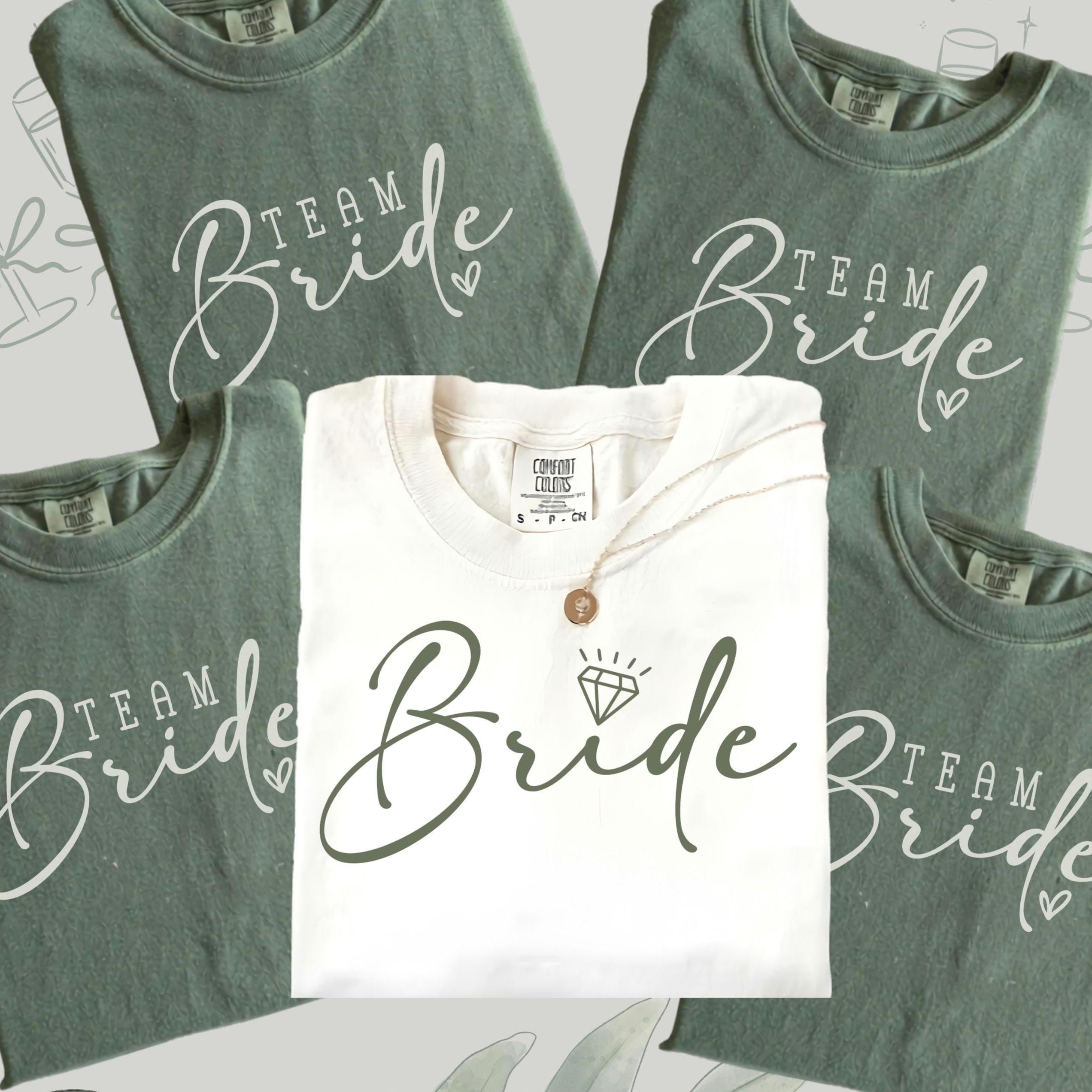 Comfort Colors® Custom Bride Bridesmaid Shirt, Briedsmaid Proposal Gift, Bridal Party T-shirt, Bach Party Shirt, Personalized Bride Tshirt