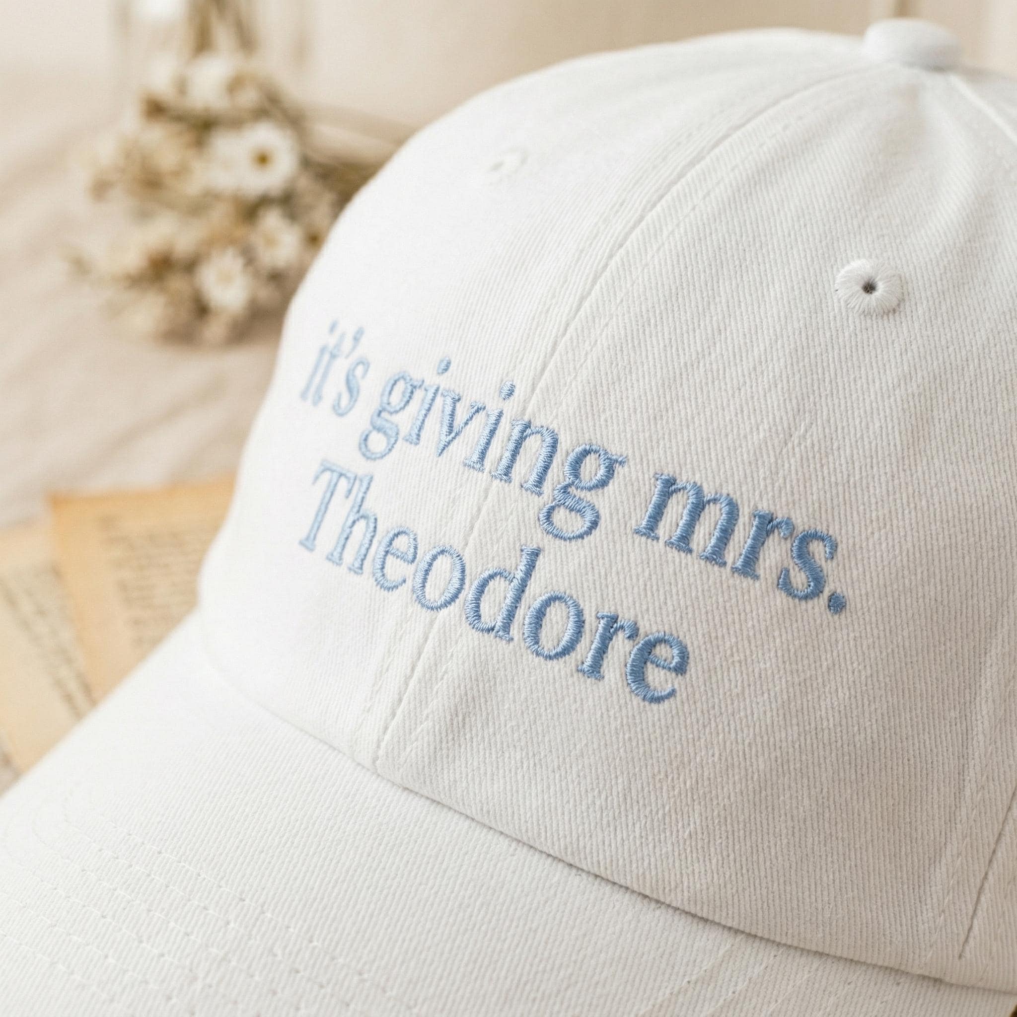 Personalized Embroidered Baseball Cap, Future Mrs Bridal Shower Hat