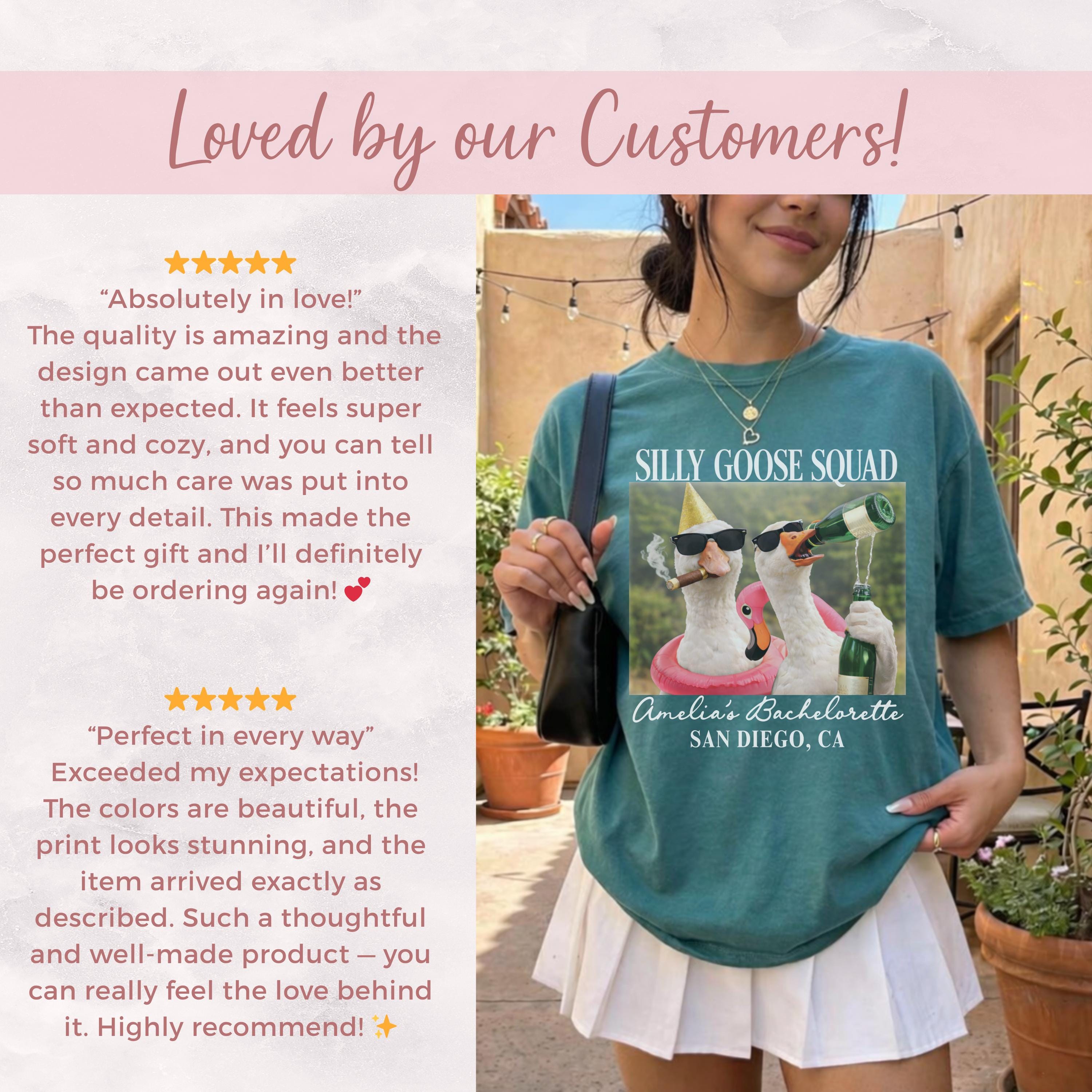Silly Goose Getting Loose Bachelorette Shirts, Funny Silly Goose Bride Tee, Custom Location Bach Party, Vintage Goose Comfort Colors Gift