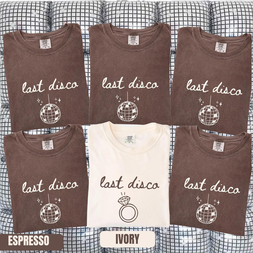Last Disco Shirt Bachelorette Party Shirts Disco Bride tee Luxury Western Bach Cocktail Club Bridal Shower