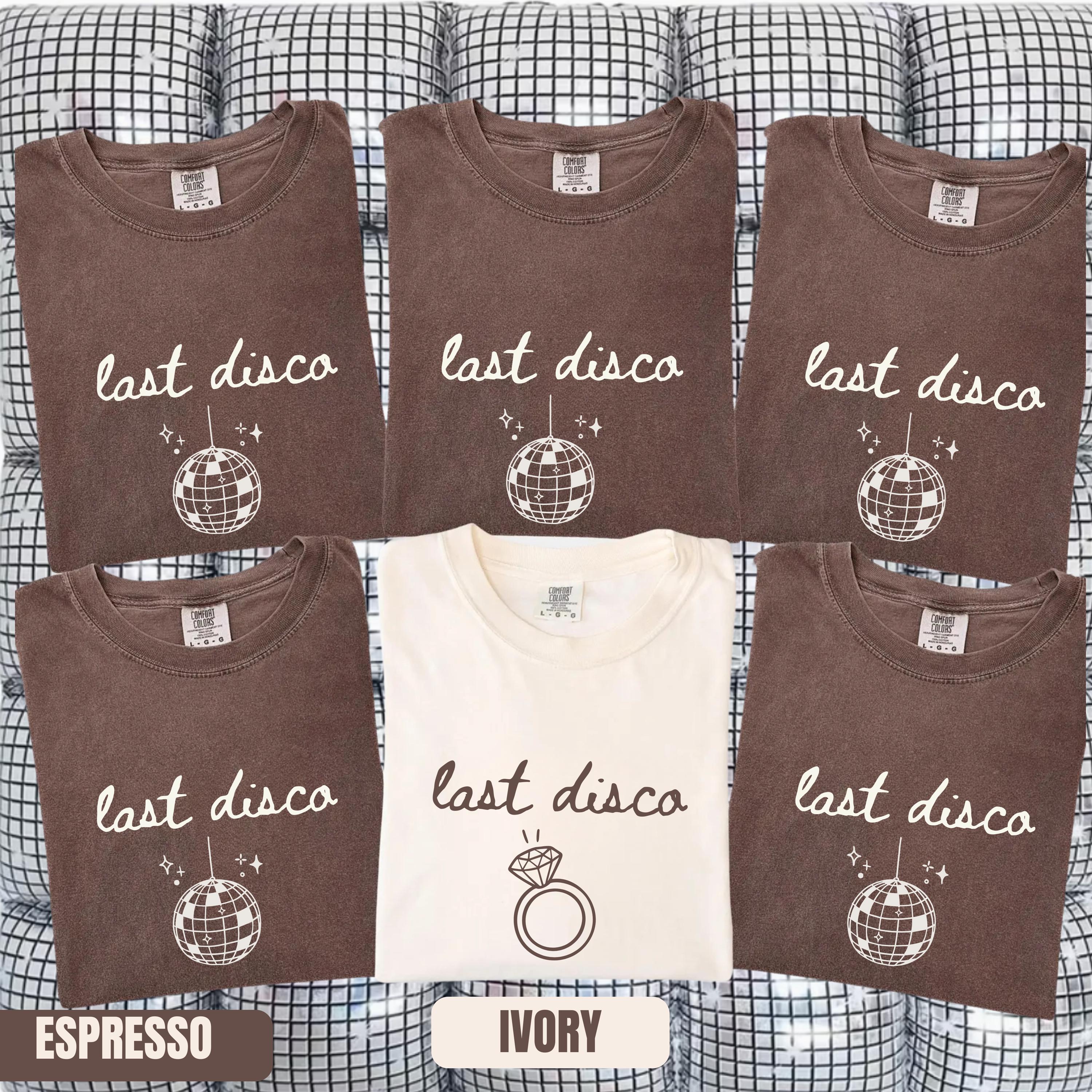 Last Disco Shirt Bachelorette Party Shirts Disco Bride tee Luxury Western Bach Cocktail Club Bridal Shower