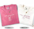 Western Nashville Bachelorette Comfort Colors® Shirts, Last Rodeo Country Bachelorette TShirt, Custom Let's Go Girls Bachelorette Party Tees