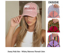 Custom Embroidered Wifey Wedding Date Gift for New Bride To-Be Text Mesh-Back Snapback Ponytail Retro Baseball Cap Vintage Style Trucker Hat