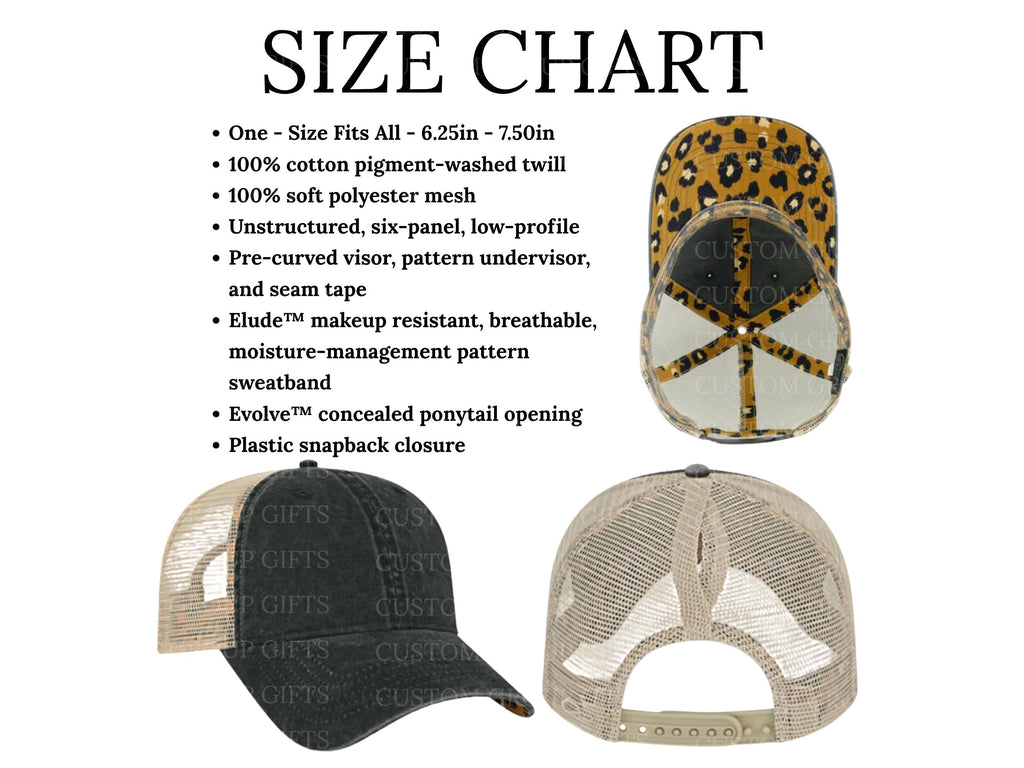 Custom Embroidered Wifey Wedding Date Gift for New Bride To-Be Text Mesh-Back Snapback Ponytail Retro Baseball Cap Vintage Style Trucker Hat