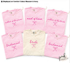 Coquette Bow Bridal Shirt, Bachelorette Outfit for Bride, Wedding Day Tee, Engagement Gift for Bride, Bridal Shower Gift, Bridal Party Shirt
