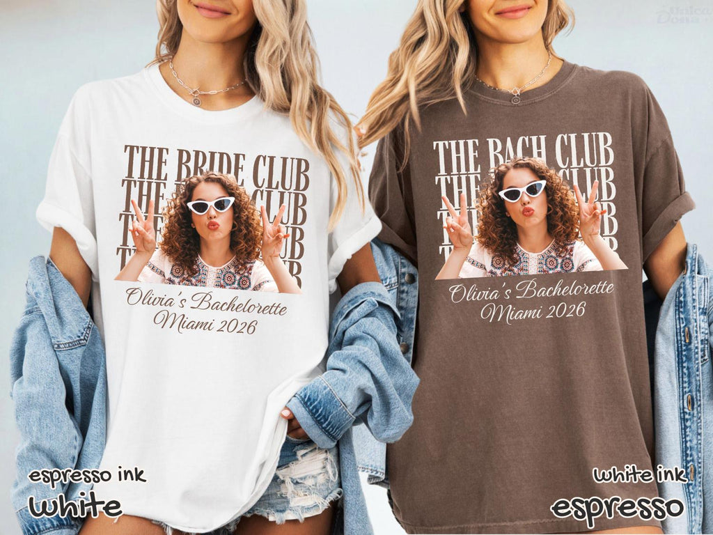 Bachelorette Custom Photo Shirts, Bachelorette Shirts With Photo, Personalized Bachelorette Party Shirts, Bach Party Shirts, Bach Trip Shirt