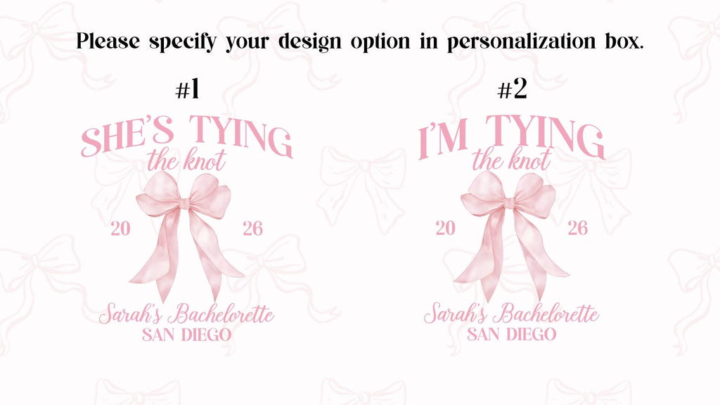 Bachelorette Party Shirts, She’s Tying the Knot Tee, Bridal Party Matching Shirts, Bride Squad Shirt, Bridesmaid Gift, Wedding Weekend Tee