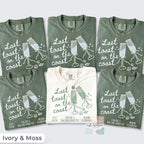 Last Toast on the Coast Shirt, Custom Beach Bachelorette Shirts, Personalized Bachelorette Shirts, Custom Location, Custom Bach Party Shirts