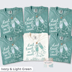 Last Toast on the Coast Shirt, Custom Beach Bachelorette Shirts, Personalized Bachelorette Shirts, Custom Location, Custom Bach Party Shirts