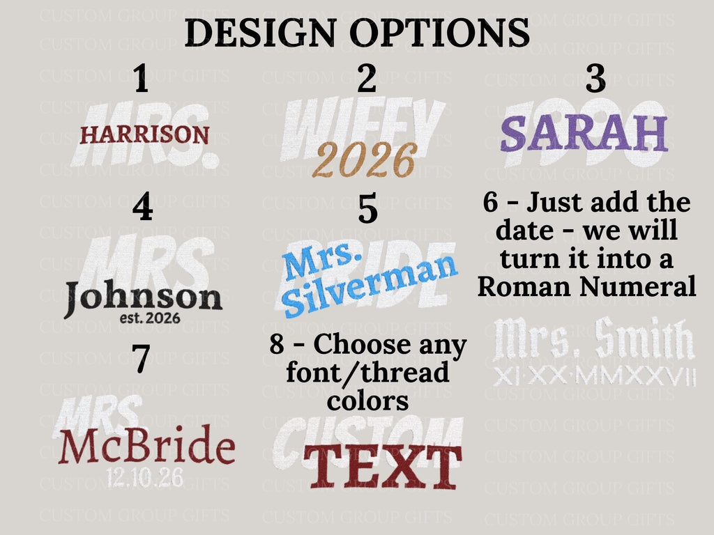 Custom Embroidered Wifey Wedding Date Gift for New Bride To-Be Text Mesh-Back Snapback Ponytail Retro Baseball Cap Vintage Style Trucker Hat