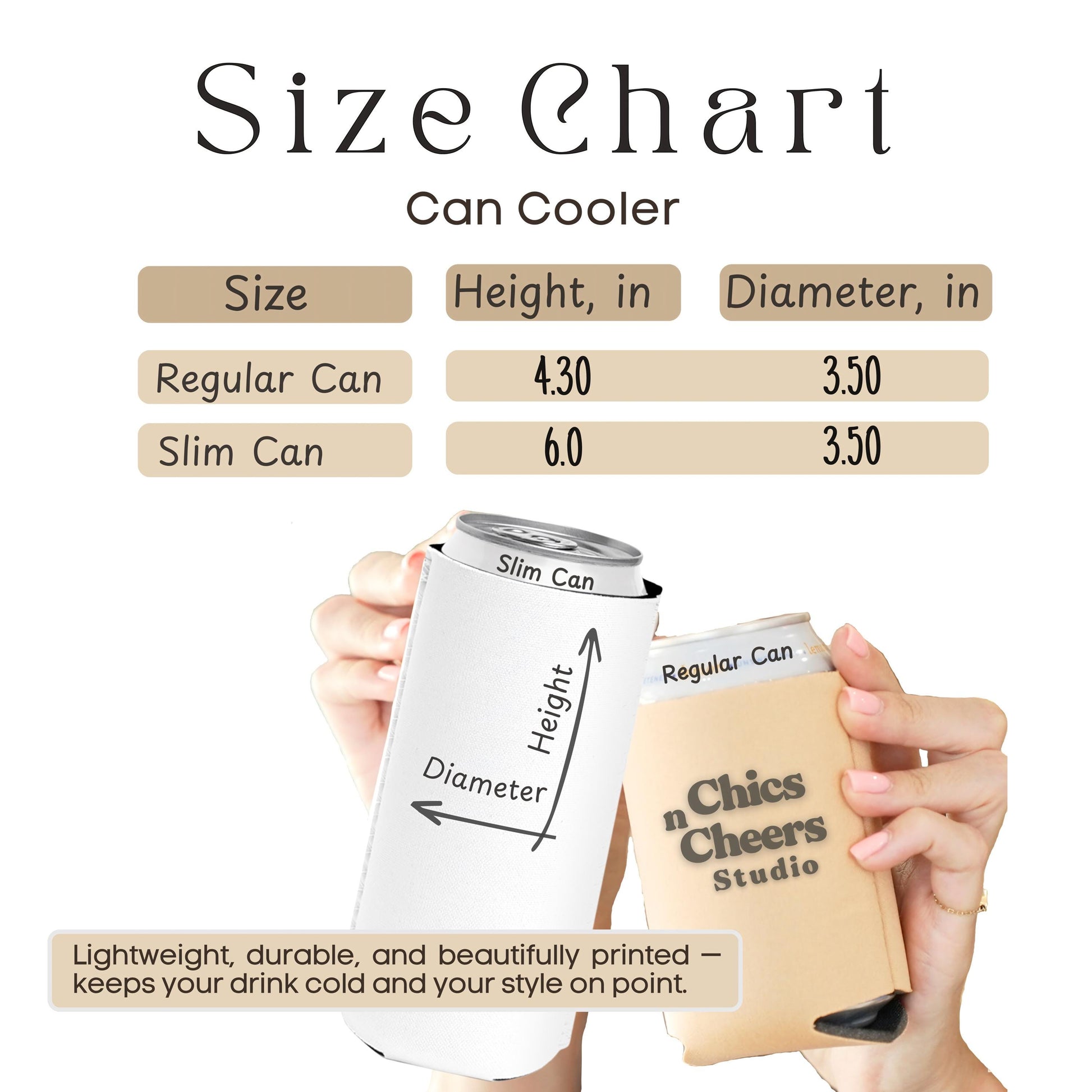 Custom Can Cooler Happy Camper Camp Camping Hiking Outdoor Lake Cabin Bonfire Bach Can Cooler