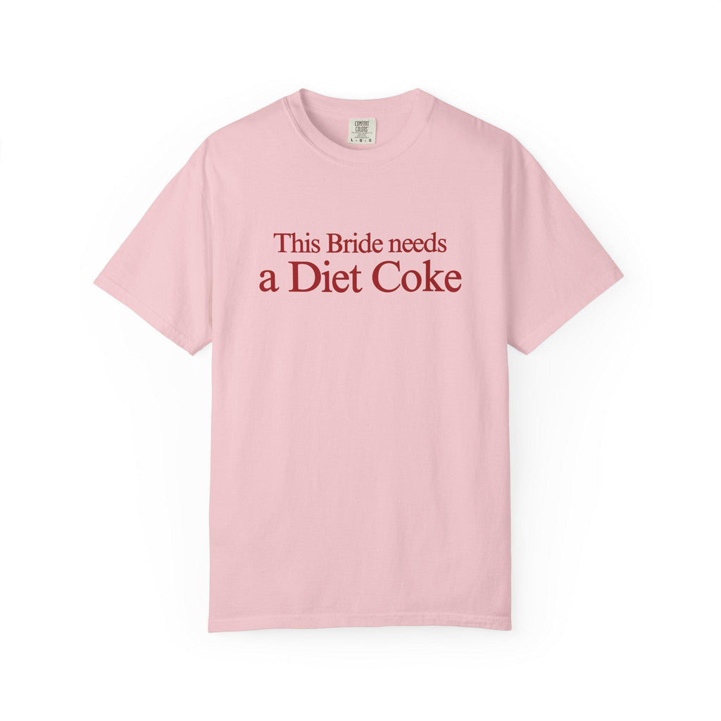 The Bride Needs a Diet Coke tshirt, Funny Bride Shirt, Bachelorette Party Tee, Wedding Morning Outfit, Bach Trip Shirt, Bridal Gift